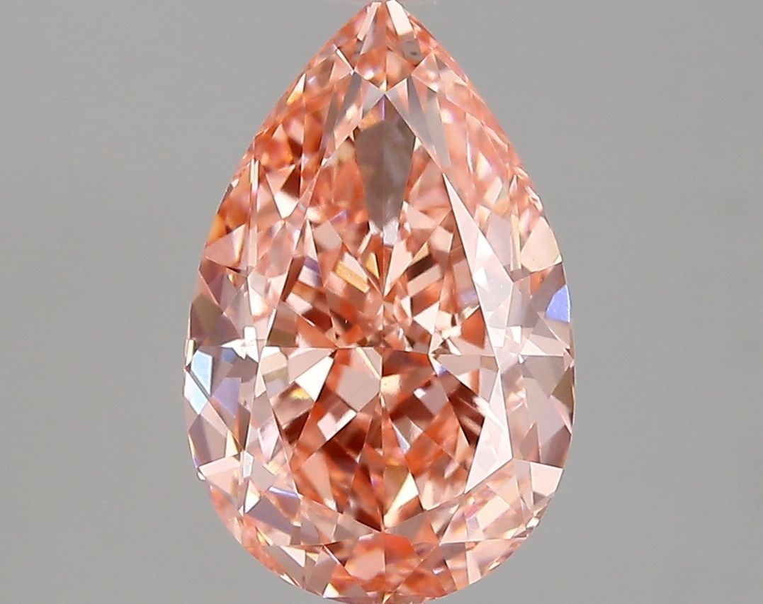 Loose Diamond - PEAR 3.87ct Fancy Vivid Pink VVS2 (1 of 1)
