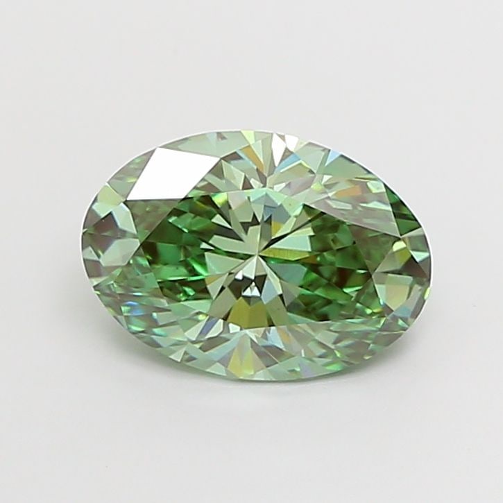 Loose Diamond - OVAL 2.52ct Fancy Vivid Green VS1: Loose Diamond - OVAL 2.52ct Fancy Vivid Green VS1 Source: This is a real non-mined Diamond that has been grown in a lab Shape: OVAL Carats: 2.52 Color: Fancy Vivid Green Certification: IGI Video: