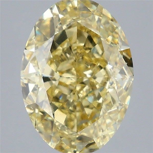 Loose Diamond - OVAL 4.1ct Fancy Intense Yellow VVS2: Loose Diamond - OVAL 4.1ct Fancy Intense Yellow VVS2 Source: This is a real non-mined Diamond that has been grown in a lab Shape: OVAL Carats: 4.1 Color: Fancy Intense Yellow Certification: IGI Video: