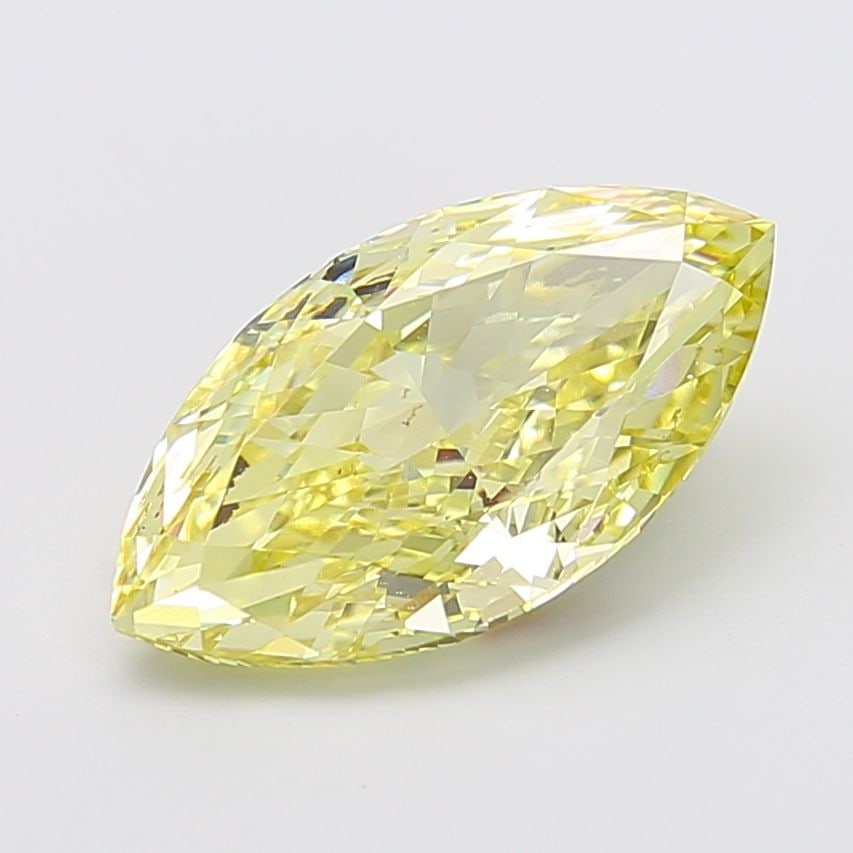 Loose Diamond - MARQUISE 5.04ct Fancy Intense Yellow VS1: Loose Diamond - MARQUISE 5.04ct Fancy Intense Yellow VS1 Source: This is a real non-mined Diamond that has been grown in a lab Shape: MARQUISE Carats: 5.04 Color: Fancy Intense Yellow Certification: I