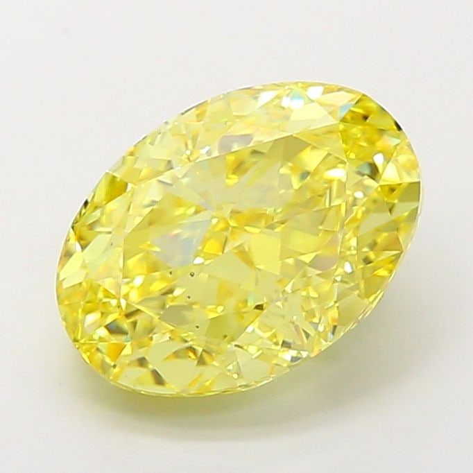 Loose Diamond - OVAL 5.03ct Fancy Vivid Yellow VS2: Loose Diamond - OVAL 5.03ct Fancy Vivid Yellow VS2 Source: This is a real non-mined Diamond that has been grown in a lab Shape: OVAL Carats: 5.03 Color: Fancy Vivid Yellow Certification: IGI Video: