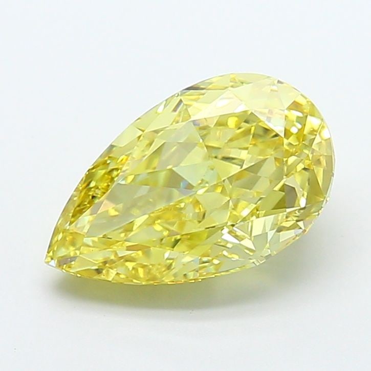 Loose Diamond - PEAR 4.22ct Fancy Intense Yellow VS1: Loose Diamond - PEAR 4.22ct Fancy Intense Yellow VS1 Source: This is a real non-mined Diamond that has been grown in a lab Shape: PEAR Carats: 4.22 Color: Fancy Intense Yellow Certification: IGI Video