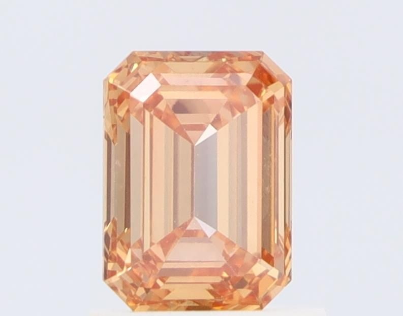 Loose Diamond - EMERALD 1.04ct Fancy Orange VVS1: Loose Diamond - EMERALD 1.04ct Fancy Orange VVS1 Source: This is a real non-mined Diamond that has been grown in a lab Shape: EMERALD Carats: 1.04 Color: Fancy Orange Certification: NONE Video: