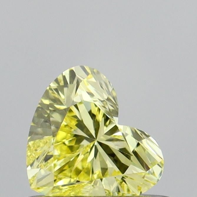 Loose Diamond - HEART 0.42ct Fancy Yellow VS1: Loose Diamond - HEART 0.42ct Fancy Yellow VS1 Source: This is a real non-mined Diamond that has been grown in a lab Shape: HEART Carats: 0.42 Color: Fancy Yellow Certification: IGI Video: