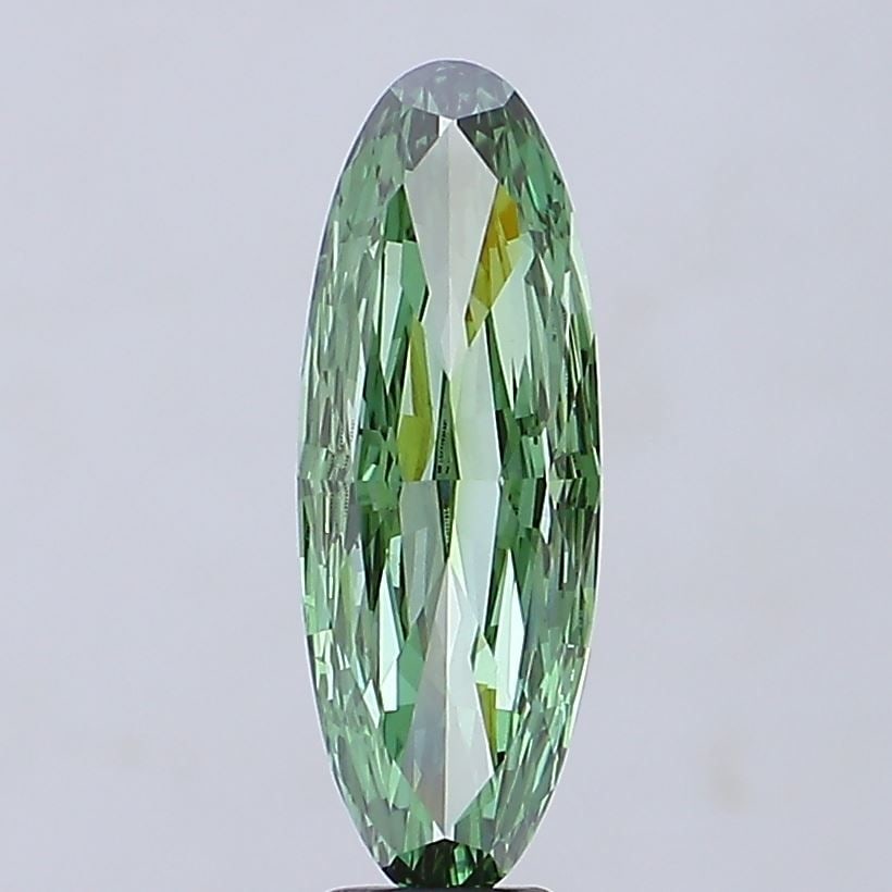 Loose Diamond - OVAL 5.26ct Fancy Vivid Green VS1: Loose Diamond - OVAL 5.26ct Fancy Vivid Green VS1 Source: This is a real non-mined Diamond that has been grown in a lab Shape: OVAL Carats: 5.26 Color: Fancy Vivid Green Certification: IGI Video:
