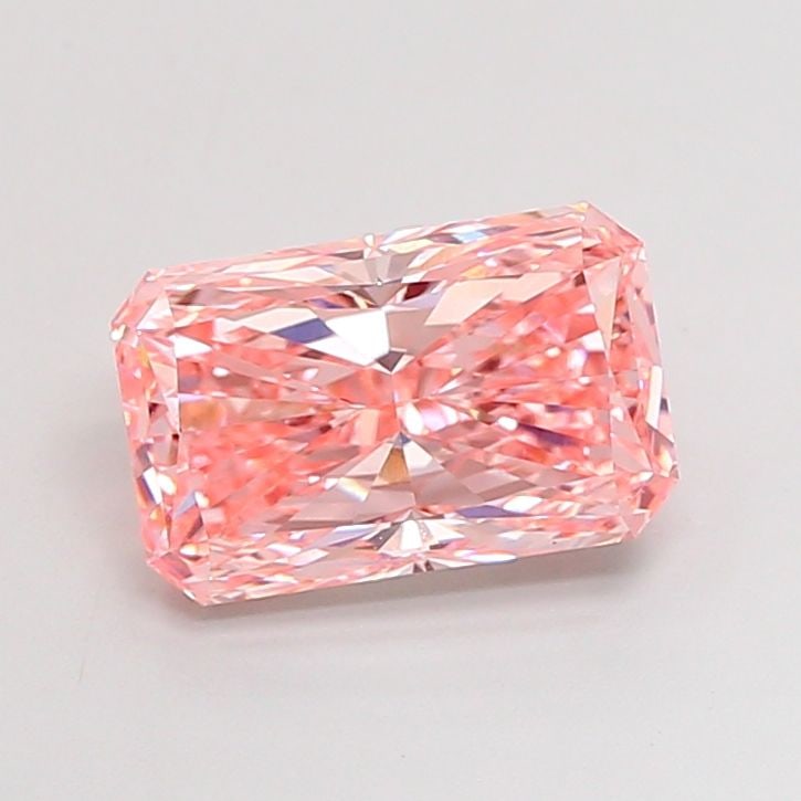 Loose Diamond - RADIANT 3.38ct Fancy Vivid Pink VS1: Loose Diamond - RADIANT 3.38ct Fancy Vivid Pink VS1 Source: This is a real non-mined Diamond that has been grown in a lab Shape: RADIANT Carats: 3.38 Color: Fancy Vivid Pink Certification: IGI Video: