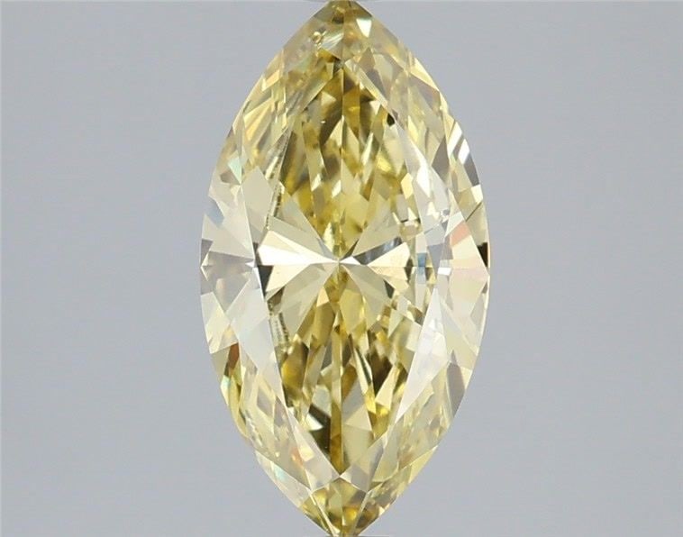 Loose Diamond - MARQUISE 1.41ct Fancy Intense Yellow VVS2: Loose Diamond - MARQUISE 1.41ct Fancy Intense Yellow VVS2 Source: This is a real non-mined Diamond that has been grown in a lab Shape: MARQUISE Carats: 1.41 Color: Fancy Intense Yellow Certification: 