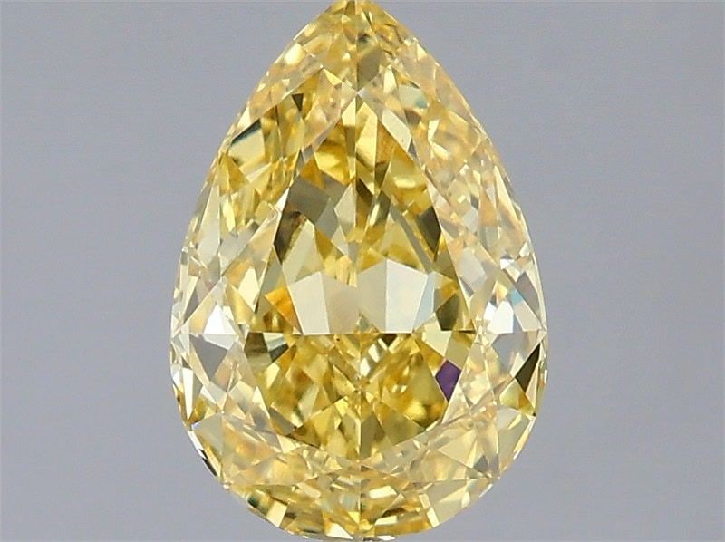 Loose Diamond - PEAR 1.5ct Fancy Vivid Yellow VS1: Loose Diamond - PEAR 1.5ct Fancy Vivid Yellow VS1 Source: This is a real non-mined Diamond that has been grown in a lab Shape: PEAR Carats: 1.5 Color: Fancy Vivid Yellow Certification: IGI Video: