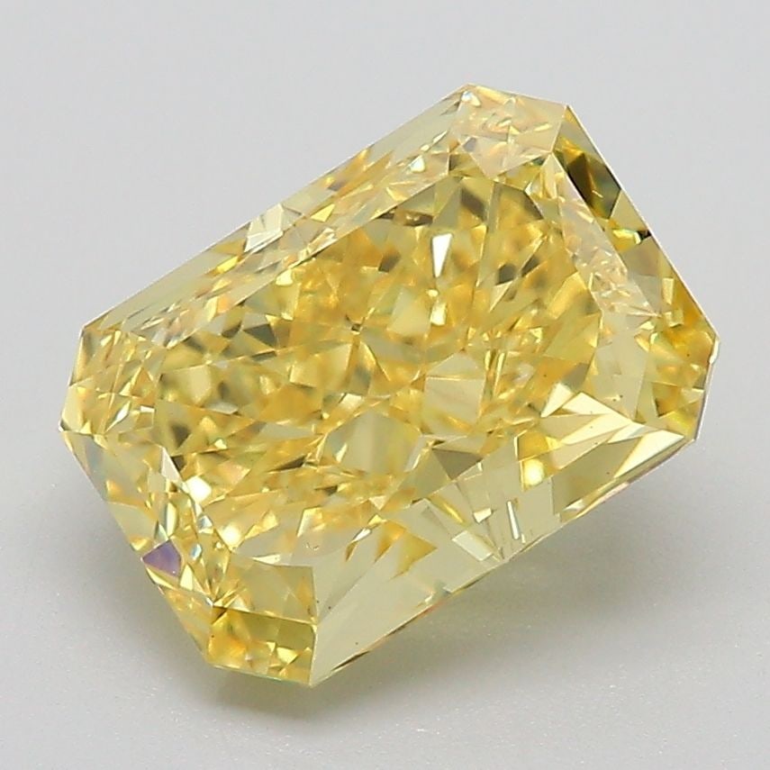 Loose Diamond - RADIANT 3.09ct Fancy Vivid Yellow VS1: Loose Diamond - RADIANT 3.09ct Fancy Vivid Yellow VS1 Source: This is a real non-mined Diamond that has been grown in a lab Shape: RADIANT Carats: 3.09 Color: Fancy Vivid Yellow Certification: IGI Vid