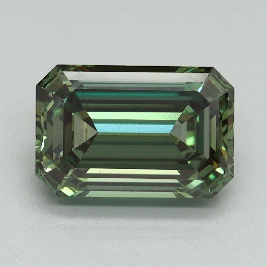 Loose Diamond - EMERALD 2.14ct Fancy Vivid Green VS1 (1 of 1)