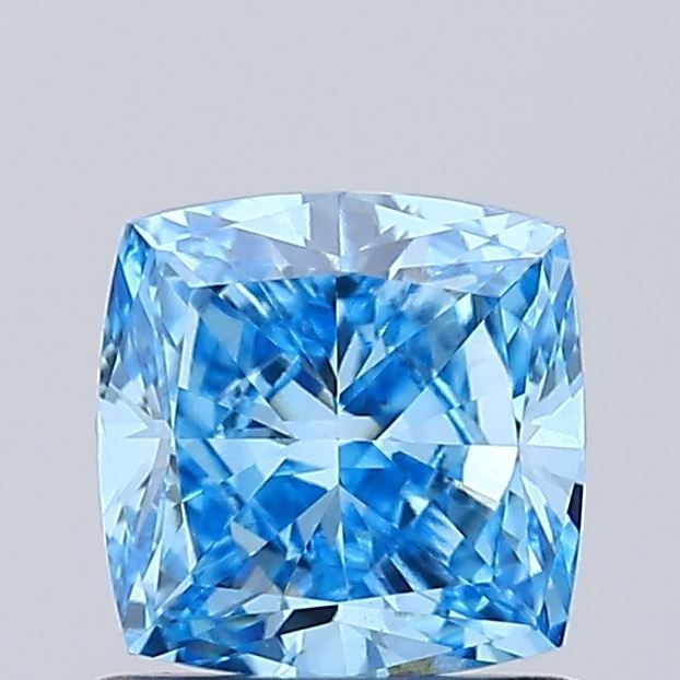 Loose Diamond - CUSHION MODIFIED 1.02ct Fancy Vivid Blue VS1: Loose Diamond - CUSHION MODIFIED 1.02ct Fancy Vivid Blue VS1 Source: This is a real non-mined Diamond that has been grown in a lab Shape: CUSHION MODIFIED Carats: 1.02 Color: Fancy Vivid Blue Certific
