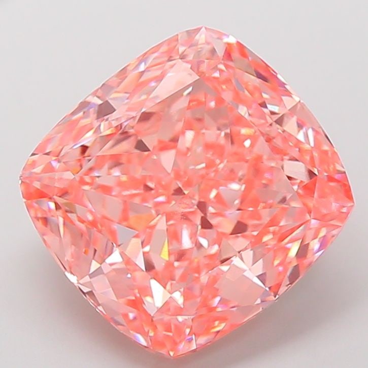 Loose Diamond - CUSHION MODIFIED 14.52ct Fancy Vivid Pink VS2: Loose Diamond - CUSHION MODIFIED 14.52ct Fancy Vivid Pink VS2 Source: This is a real non-mined Diamond that has been grown in a lab Shape: CUSHION MODIFIED Carats: 14.52 Color: Fancy Vivid Pink Certif
