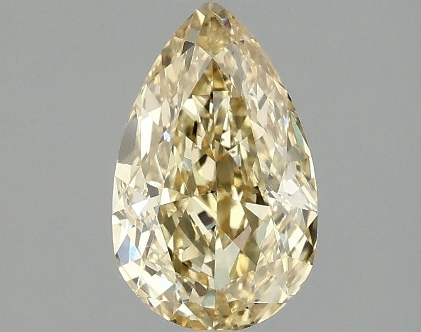 Loose Diamond - PEAR 1.46ct Fancy Intense Yellow VS1: Loose Diamond - PEAR 1.46ct Fancy Intense Yellow VS1 Source: This is a real non-mined Diamond that has been grown in a lab Shape: PEAR Carats: 1.46 Color: Fancy Intense Yellow Certification: IGI Video