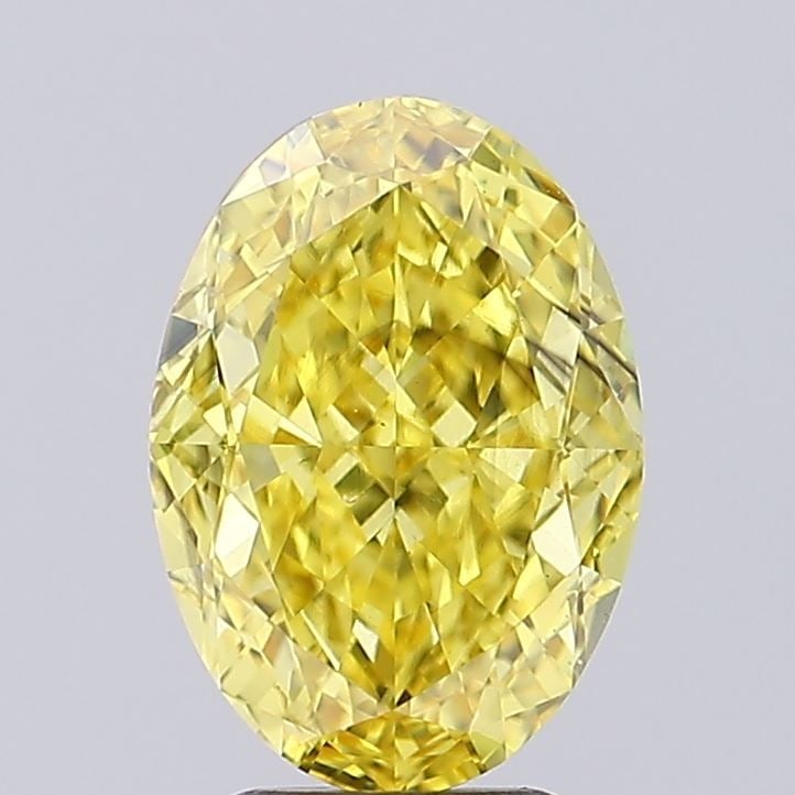 Loose Diamond - OVAL 3.01ct Fancy Vivid Yellow SI1: Loose Diamond - OVAL 3.01ct Fancy Vivid Yellow SI1 Source: This is a real non-mined Diamond that has been grown in a lab Shape: OVAL Carats: 3.01 Color: Fancy Vivid Yellow Certification: IGI Video:
