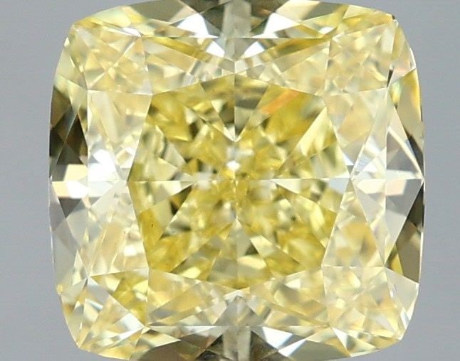 Loose Diamond - CUSHION MODIFIED 2.79ct Fancy Intense Yellow VS1: Loose Diamond - CUSHION MODIFIED 2.79ct Fancy Intense Yellow VS1 Source: This is a real non-mined Diamond that has been grown in a lab Shape: CUSHION MODIFIED Carats: 2.79 Color: Fancy Intense Yellow 