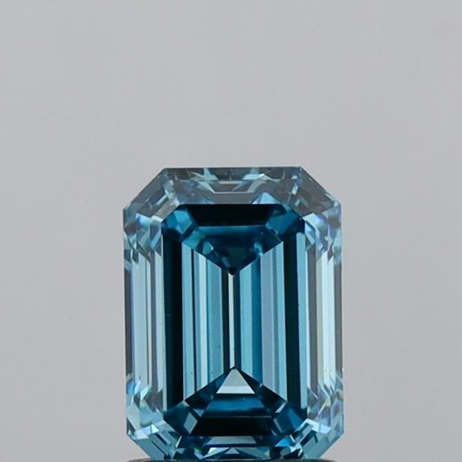 Loose Diamond - EMERALD 1.26ct Fancy Vivid Blue VS1: Loose Diamond - EMERALD 1.26ct Fancy Vivid Blue VS1 Source: This is a real non-mined Diamond that has been grown in a lab Shape: EMERALD Carats: 1.26 Color: Fancy Vivid Blue Certification: IGI Video: