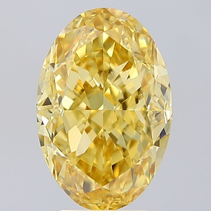 Loose Diamond - OVAL 5.01ct Fancy Intense Yellow VS2: Loose Diamond - OVAL 5.01ct Fancy Intense Yellow VS2 Source: This is a real non-mined Diamond that has been grown in a lab Shape: OVAL Carats: 5.01 Color: Fancy Intense Yellow Certification: IGI Video