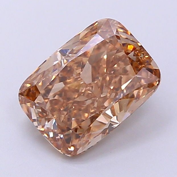 Loose Diamond - CUSHION MODIFIED 2.13ct Fancy Light Brown VVS2: Loose Diamond - CUSHION MODIFIED 2.13ct Fancy Light Brown VVS2 Source: This is a real non-mined Diamond that has been grown in a lab Shape: CUSHION MODIFIED Carats: 2.13 Color: Fancy Light Brown Certi