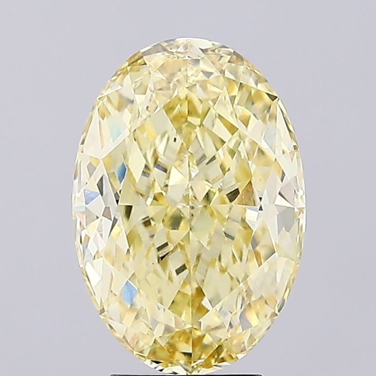 Loose Diamond - OVAL 5.18ct Fancy Intense Yellow VS1: Loose Diamond - OVAL 5.18ct Fancy Intense Yellow VS1 Source: This is a real non-mined Diamond that has been grown in a lab Shape: OVAL Carats: 5.18 Color: Fancy Intense Yellow Certification: IGI Video