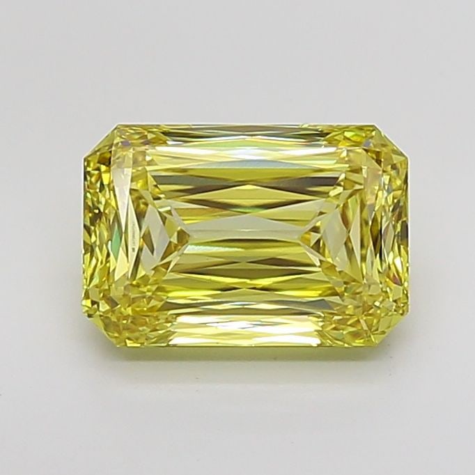 Loose Diamond - RADIANT 4.48ct Fancy Intense Yellow VS1: Loose Diamond - RADIANT 4.48ct Fancy Intense Yellow VS1 Source: This is a real non-mined Diamond that has been grown in a lab Shape: RADIANT Carats: 4.48 Color: Fancy Intense Yellow Certification: IGI
