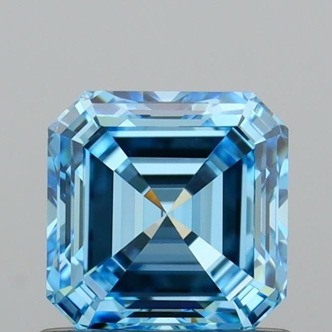 Loose Diamond - ASSCHER 0.93ct Fancy Vivid Blue VVS1: Loose Diamond - ASSCHER 0.93ct Fancy Vivid Blue VVS1 Source: This is a real non-mined Diamond that has been grown in a lab Shape: ASSCHER Carats: 0.93 Color: Fancy Vivid Blue Certification: IGI The Di
