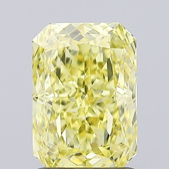 Loose Diamond - RADIANT 1.39ct Fancy Intense Yellow VS1: Loose Diamond - RADIANT 1.39ct Fancy Intense Yellow VS1 Source: This is a real non-mined Diamond that has been grown in a lab Shape: RADIANT Carats: 1.39 Color: Fancy Intense Yellow Certification: IGI