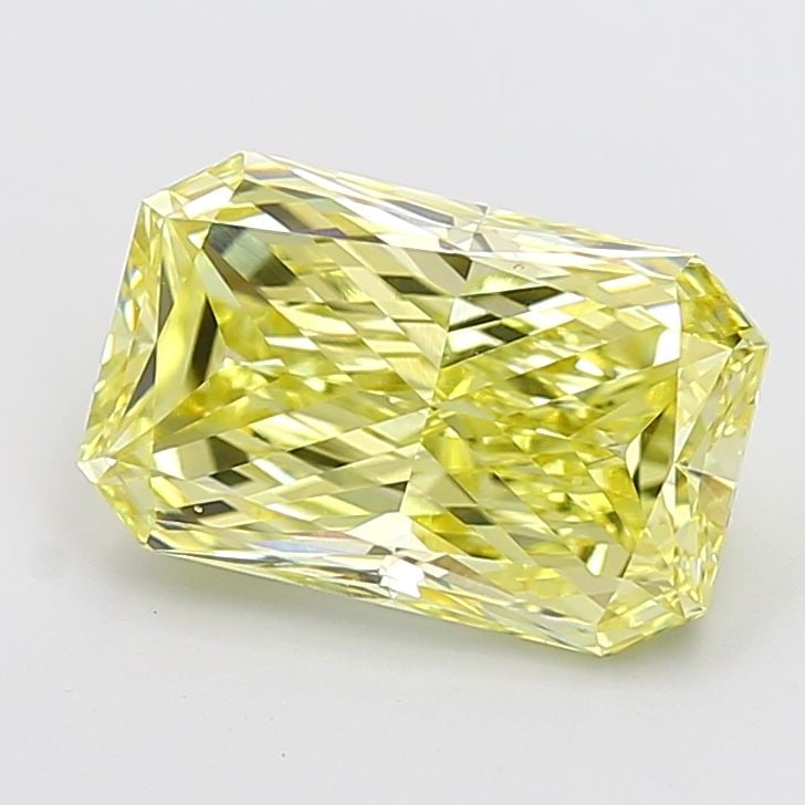 Loose Diamond - RADIANT 4.02ct Fancy Intense Yellow VS1: Loose Diamond - RADIANT 4.02ct Fancy Intense Yellow VS1 Source: This is a real non-mined Diamond that has been grown in a lab Shape: RADIANT Carats: 4.02 Color: Fancy Intense Yellow Certification: IGI
