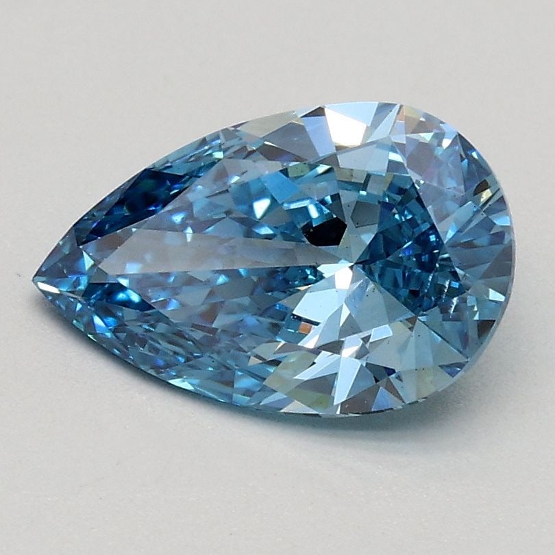 Loose Diamond - PEAR 0.9ct Fancy Vivid Blue VS2 (1 of 1)