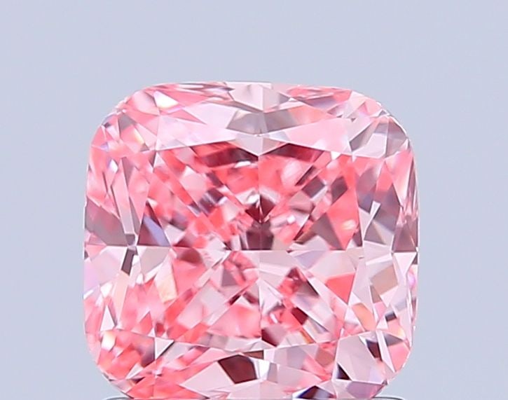 Loose Diamond - CUSHION MODIFIED 1.19ct Fancy Vivid Pink VVS2: Loose Diamond - CUSHION MODIFIED 1.19ct Fancy Vivid Pink VVS2 Source: This is a real non-mined Diamond that has been grown in a lab Shape: CUSHION MODIFIED Carats: 1.19 Color: Fancy Vivid Pink Certifi