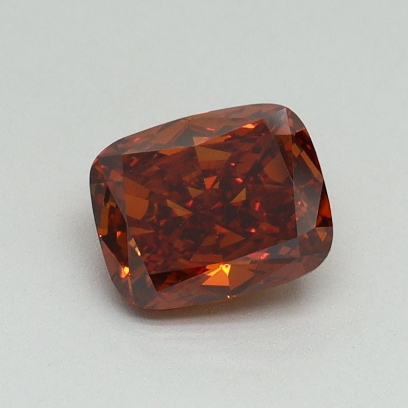Loose Diamond - CUSHION MODIFIED 1.0ct Fancy Intense Orange VS1: Loose Diamond - CUSHION MODIFIED 1.0ct Fancy Intense Orange VS1 Source: This is a real non-mined Diamond that has been grown in a lab Shape: CUSHION MODIFIED Carats: 1.0 Color: Fancy Intense Orange Ce