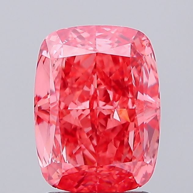 Loose Diamond - CUSHION MODIFIED 2.33ct Fancy Vivid Pink VS1: Loose Diamond - CUSHION MODIFIED 2.33ct Fancy Vivid Pink VS1 Source: This is a real non-mined Diamond that has been grown in a lab Shape: CUSHION MODIFIED Carats: 2.33 Color: Fancy Vivid Pink Certific