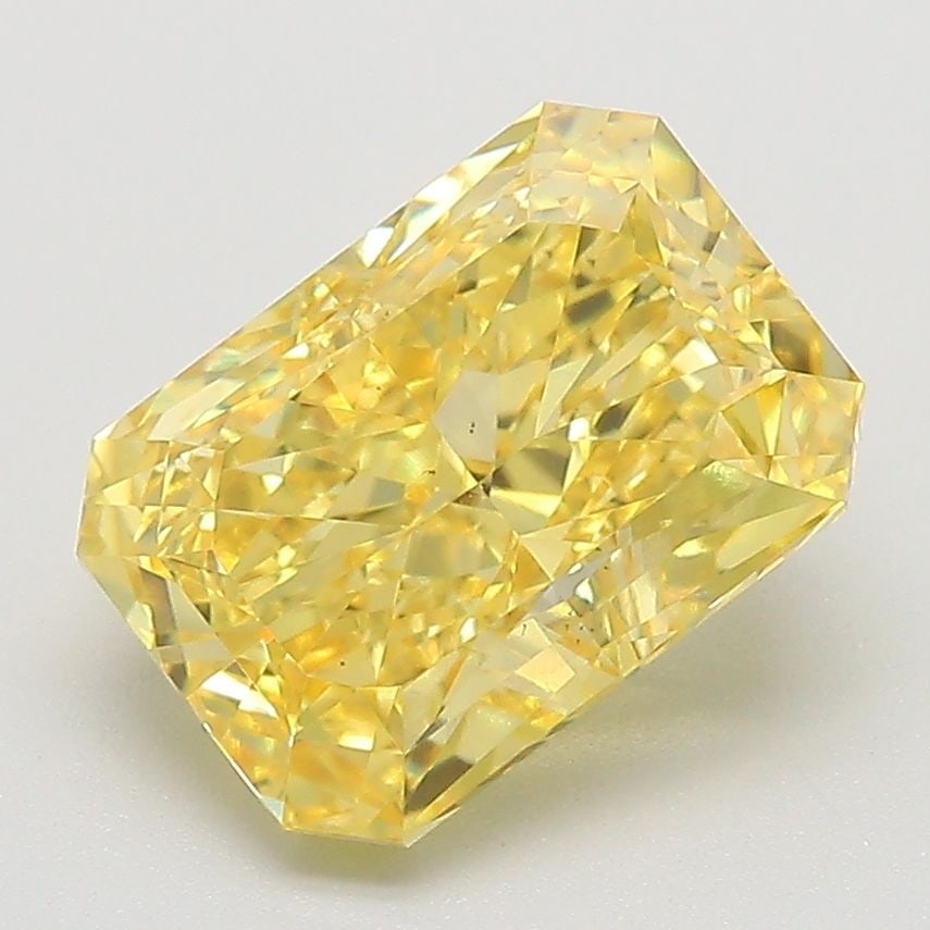 Loose Diamond - RADIANT 3.06ct Fancy Vivid Yellow VS1: Loose Diamond - RADIANT 3.06ct Fancy Vivid Yellow VS1 Source: This is a real non-mined Diamond that has been grown in a lab Shape: RADIANT Carats: 3.06 Color: Fancy Vivid Yellow Certification: IGI The