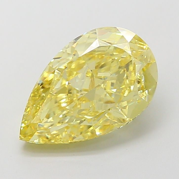 Loose Diamond - PEAR 4.01ct Fancy Intense Yellow VS1: Loose Diamond - PEAR 4.01ct Fancy Intense Yellow VS1 Source: This is a real non-mined Diamond that has been grown in a lab Shape: PEAR Carats: 4.01 Color: Fancy Intense Yellow Certification: IGI Video