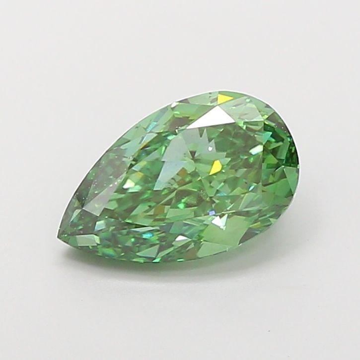 Loose Diamond - PEAR 3.1ct Fancy Vivid Green VS1: Loose Diamond - PEAR 3.1ct Fancy Vivid Green VS1 Source: This is a real non-mined Diamond that has been grown in a lab Shape: PEAR Carats: 3.1 Color: Fancy Vivid Green Certification: IGI Video: