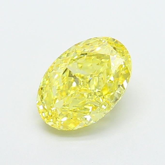 Loose Diamond - OVAL 1.53ct Fancy Vivid Yellow VS1: Loose Diamond - OVAL 1.53ct Fancy Vivid Yellow VS1 Source: This is a real non-mined Diamond that has been grown in a lab Shape: OVAL Carats: 1.53 Color: Fancy Vivid Yellow Certification: IGI Video: