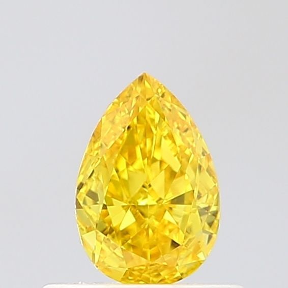 Loose Diamond - PEAR 0.5ct Fancy Vivid Yellow VVS2: Loose Diamond - PEAR 0.5ct Fancy Vivid Yellow VVS2 Source: This is a real non-mined Diamond that has been grown in a lab Shape: PEAR Carats: 0.5 Color: Fancy Vivid Yellow Certification: IGI Video: