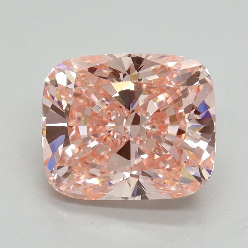 Loose Diamond - CUSHION MODIFIED 4.0ct Fancy Vivid Pink VVS2: Loose Diamond - CUSHION MODIFIED 4.0ct Fancy Vivid Pink VVS2 Source: This is a real non-mined Diamond that has been grown in a lab Shape: CUSHION MODIFIED Carats: 4.0 Color: Fancy Vivid Pink Certifica