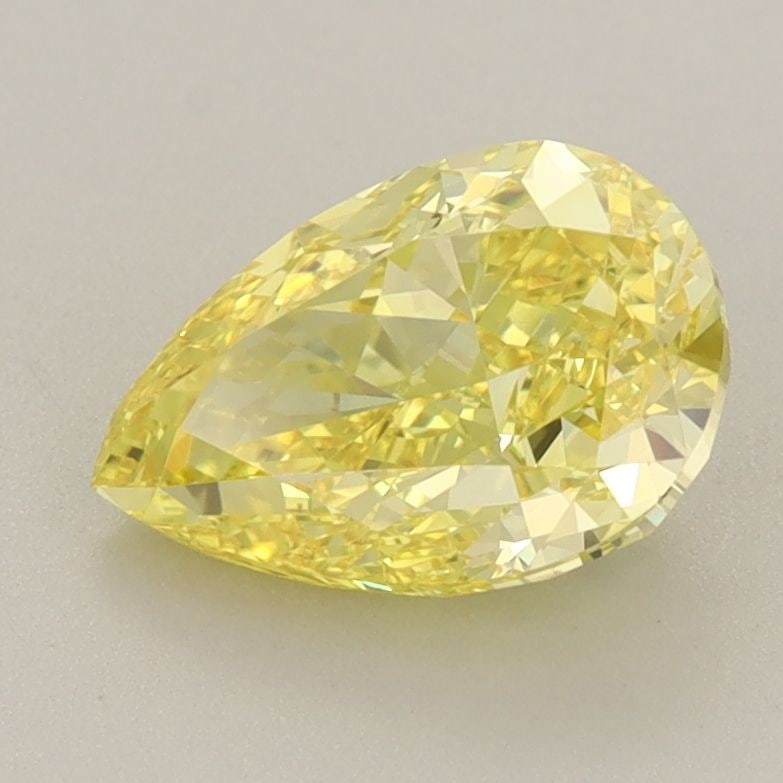 Loose Diamond - PEAR 1.84ct Fancy Vivid Yellow VS1: Loose Diamond - PEAR 1.84ct Fancy Vivid Yellow VS1 Source: This is a real non-mined Diamond that has been grown in a lab Shape: PEAR Carats: 1.84 Color: Fancy Vivid Yellow Certification: IGI Video: