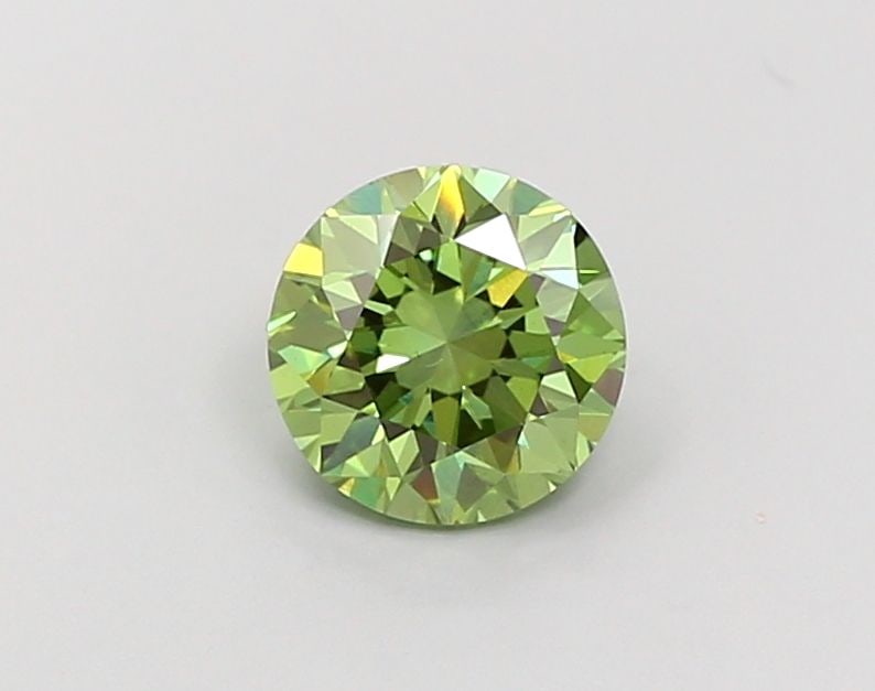Loose Diamond - ROUND 1.53ct Fancy Vivid Green VS1: Loose Diamond - ROUND 1.53ct Fancy Vivid Green VS1 Source: This is a real non-mined Diamond that has been grown in a lab Shape: ROUND Carats: 1.53 Color: Fancy Vivid Green Certification: IGI Video: