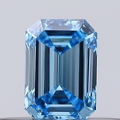 Loose Diamond - EMERALD 0.22ct Fancy Vivid Blue VVS2: Loose Diamond - EMERALD 0.22ct Fancy Vivid Blue VVS2 Source: This is a real non-mined Diamond that has been grown in a lab Shape: EMERALD Carats: 0.22 Color: Fancy Vivid Blue Certification: NONE Video