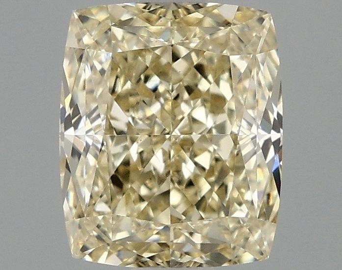 Loose Diamond - CUSHION MODIFIED 1.58ct Fancy Intense Yellow VS1: Loose Diamond - CUSHION MODIFIED 1.58ct Fancy Intense Yellow VS1 Source: This is a real non-mined Diamond that has been grown in a lab Shape: CUSHION MODIFIED Carats: 1.58 Color: Fancy Intense Yellow 