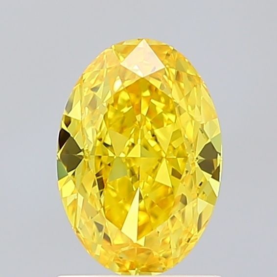 Loose Diamond - OVAL 1.56ct Fancy Vivid Yellow VVS2: Loose Diamond - OVAL 1.56ct Fancy Vivid Yellow VVS2 Source: This is a real non-mined Diamond that has been grown in a lab Shape: OVAL Carats: 1.56 Color: Fancy Vivid Yellow Certification: IGI Video: