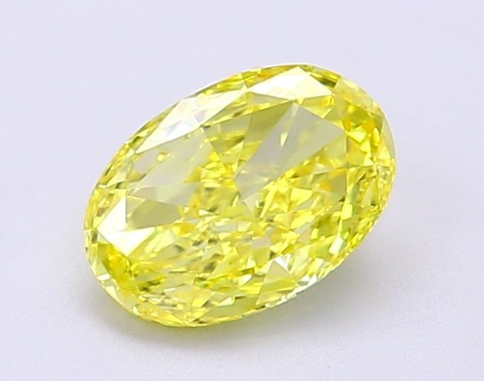 Loose Diamond - OVAL 1.02ct Fancy Vivid Yellow VVS2: Loose Diamond - OVAL 1.02ct Fancy Vivid Yellow VVS2 Source: This is a real non-mined Diamond that has been grown in a lab Shape: OVAL Carats: 1.02 Color: Fancy Vivid Yellow Certification: IGI Video: