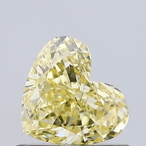 Loose Diamond - HEART 0.5ct Fancy Yellow VVS2: Loose Diamond - HEART 0.5ct Fancy Yellow VVS2 Source: This is a real non-mined Diamond that has been grown in a lab Shape: HEART Carats: 0.5 Color: Fancy Yellow Certification: IGI The Diamond Depot Gu