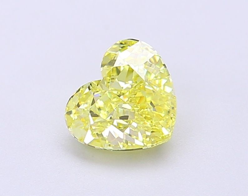 Loose Diamond - HEART 1.0ct Fancy Intense Yellow VVS2: Loose Diamond - HEART 1.0ct Fancy Intense Yellow VVS2 Source: This is a real non-mined Diamond that has been grown in a lab Shape: HEART Carats: 1.0 Color: Fancy Intense Yellow Certification: IGI Vide