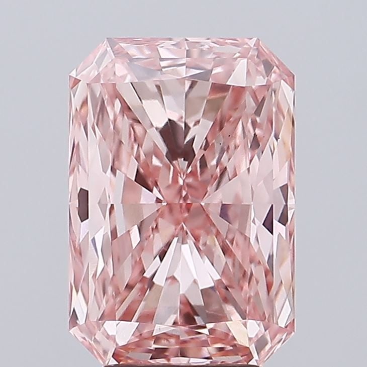 Loose Diamond - RADIANT 5.08ct Fancy Vivid Pink VS1: Loose Diamond - RADIANT 5.08ct Fancy Vivid Pink VS1 Source: This is a real non-mined Diamond that has been grown in a lab Shape: RADIANT Carats: 5.08 Color: Fancy Vivid Pink Certification: IGI Video: