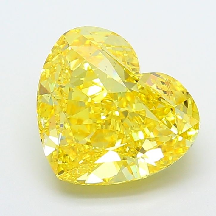 Loose Diamond - HEART 8.03ct Fancy Vivid Yellow VS2: Loose Diamond - HEART 8.03ct Fancy Vivid Yellow VS2 Source: This is a real non-mined Diamond that has been grown in a lab Shape: HEART Carats: 8.03 Color: Fancy Vivid Yellow Certification: IGI Video: