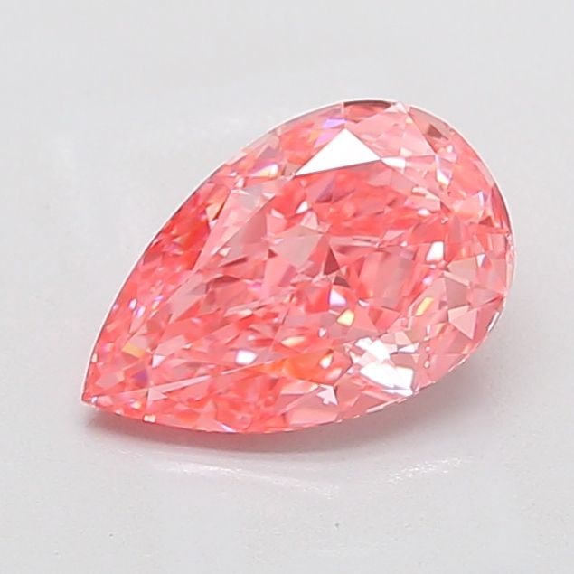 Loose Diamond - PEAR 2.55ct Fancy Vivid Pink VVS2: Loose Diamond - PEAR 2.55ct Fancy Vivid Pink VVS2 Source: This is a real non-mined Diamond that has been grown in a lab Shape: PEAR Carats: 2.55 Color: Fancy Vivid Pink Certification: IGI Video: