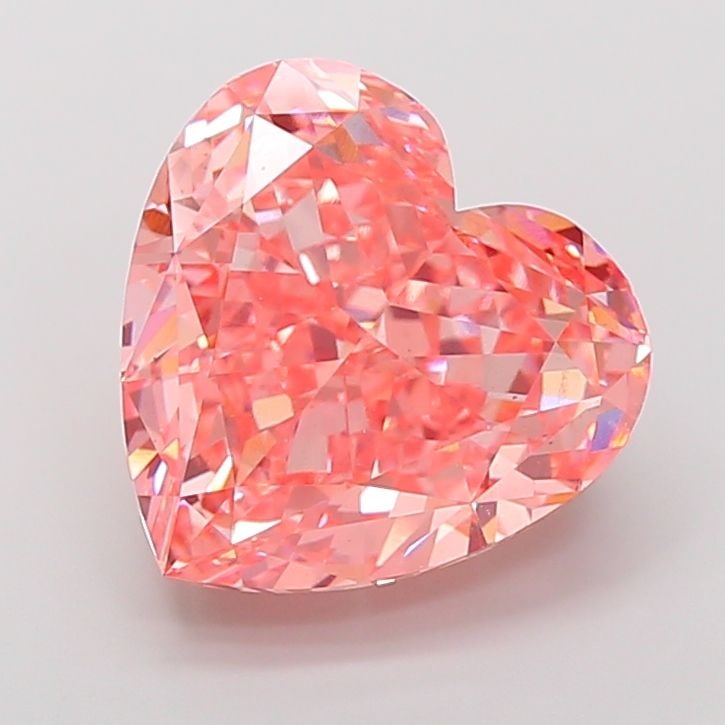Loose Diamond - HEART 12.73ct Fancy Vivid Pink VS2: Loose Diamond - HEART 12.73ct Fancy Vivid Pink VS2 Source: This is a real non-mined Diamond that has been grown in a lab Shape: HEART Carats: 12.73 Color: Fancy Vivid Pink Certification: IGI Video: