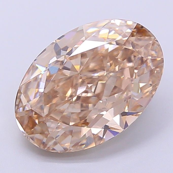 Loose Diamond - OVAL 2.94ct Fancy Light Brown VS1: Loose Diamond - OVAL 2.94ct Fancy Light Brown VS1 Source: This is a real non-mined Diamond that has been grown in a lab Shape: OVAL Carats: 2.94 Color: Fancy Light Brown Certification: IGI Video: